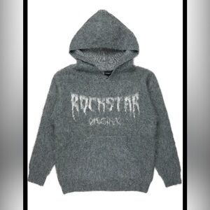 Gray Rockstar Graphic Hoodie size  small